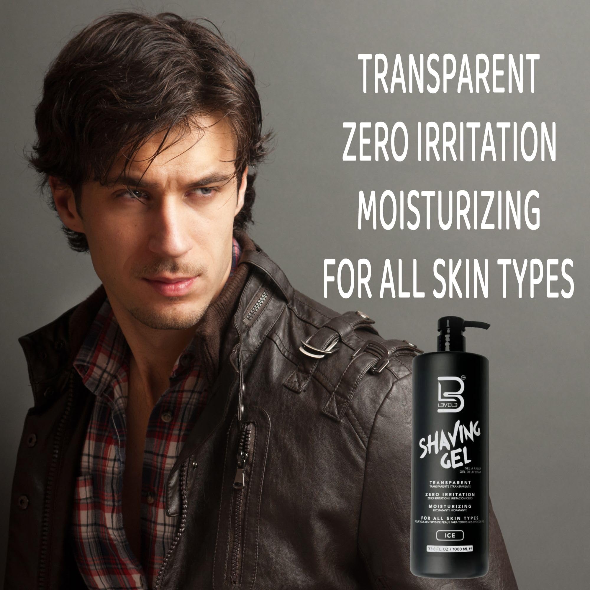 L3 Level 3 gel bottle exudes refreshing ice scent.