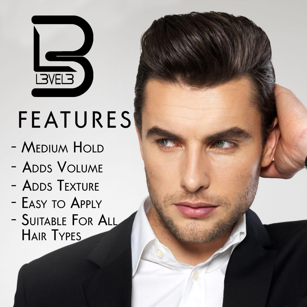 L3 Level 3 Hair Sculpting Clay gym-ready look for workouts and daily routines.