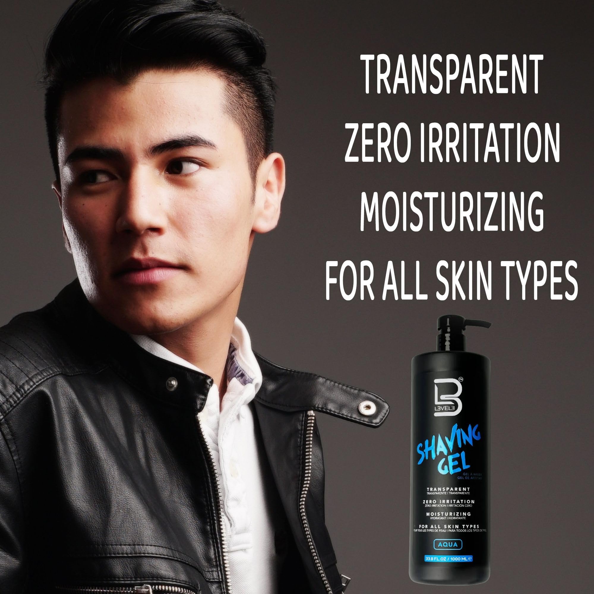L3 Level 3 moisturizing formula nourishes skin during shave.