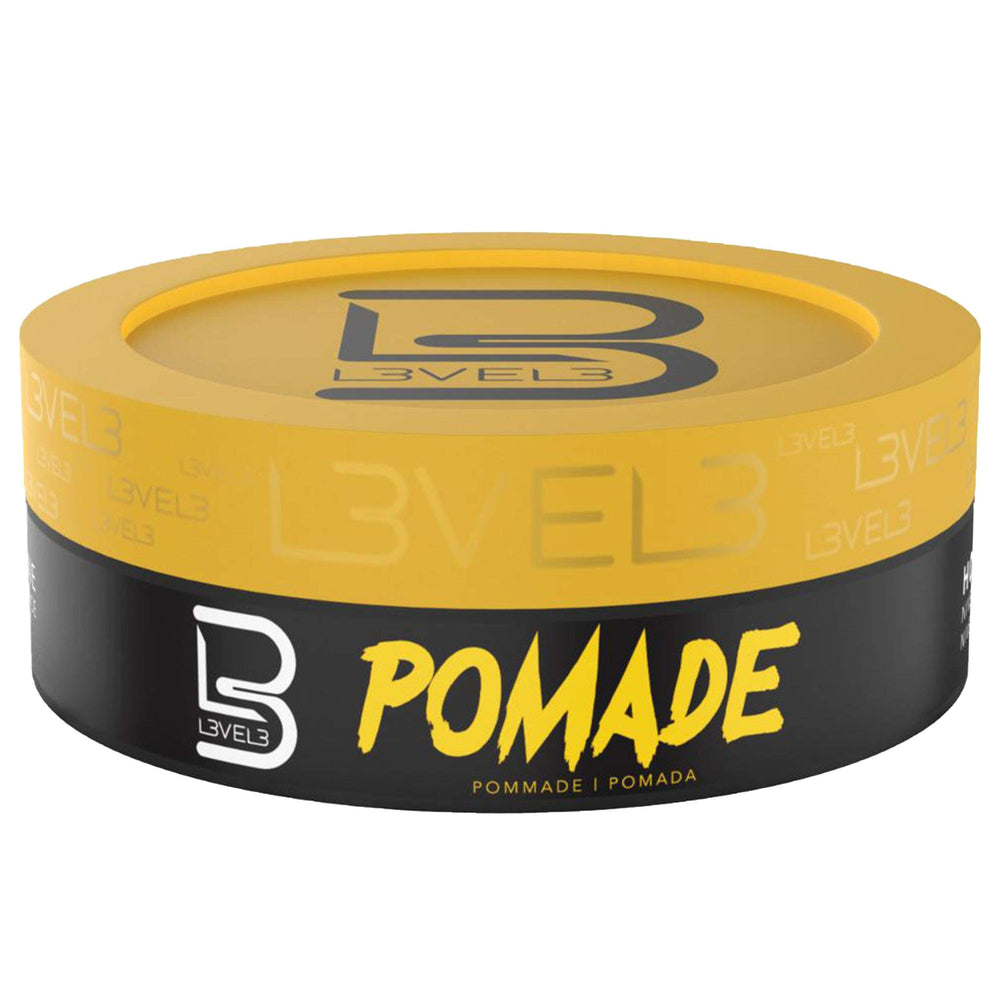 L3 Level 3 Pomade scent aura suggests uplifting fragrance during grooming.