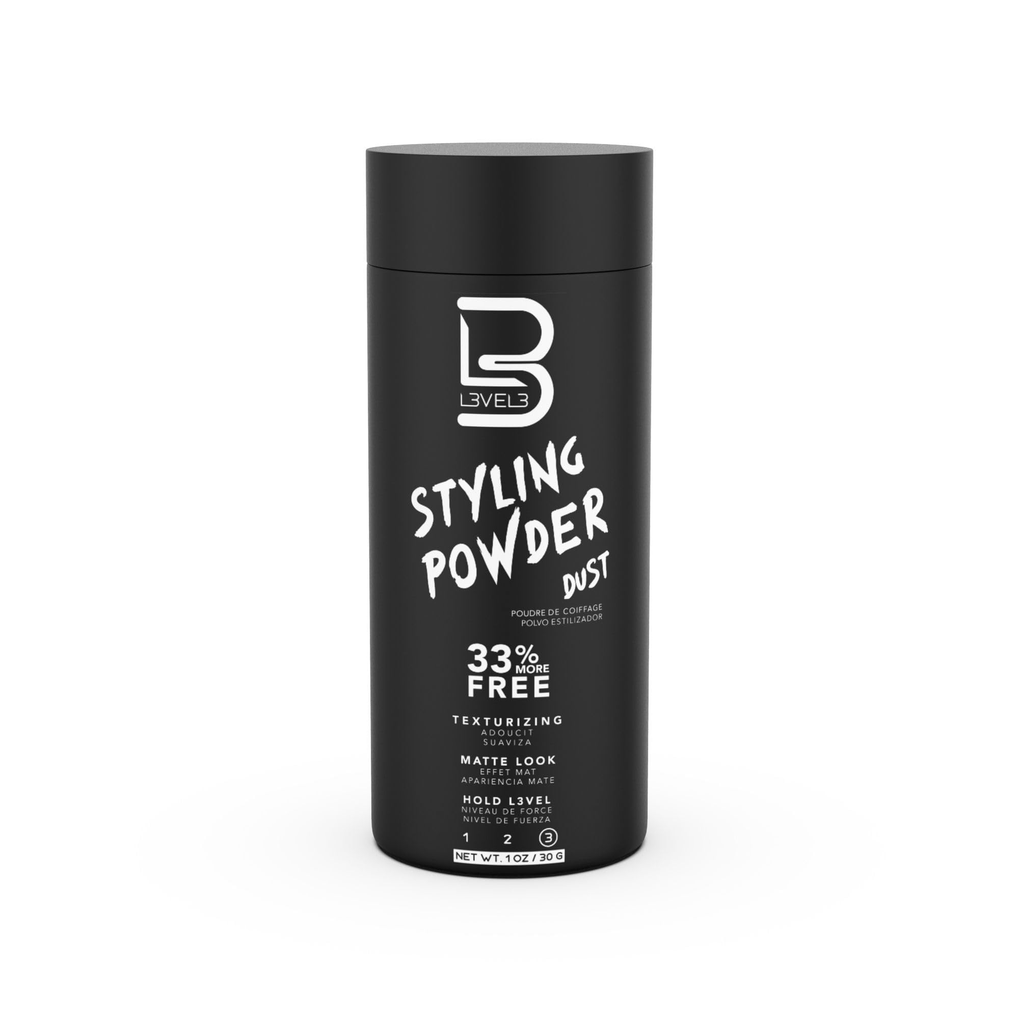 L3 hair detail showing matte finish and natural texture benefit