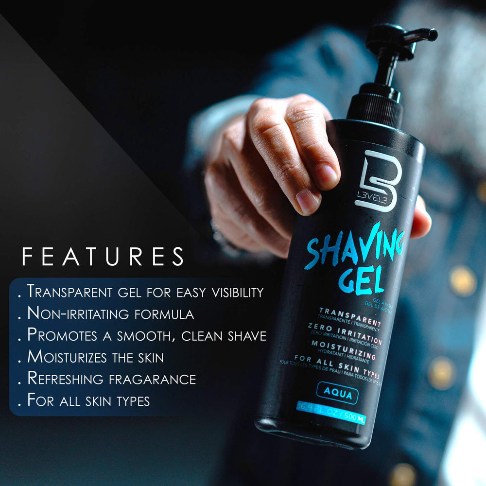 L3 Shaving Gel moisturizes skin for a smoother shave