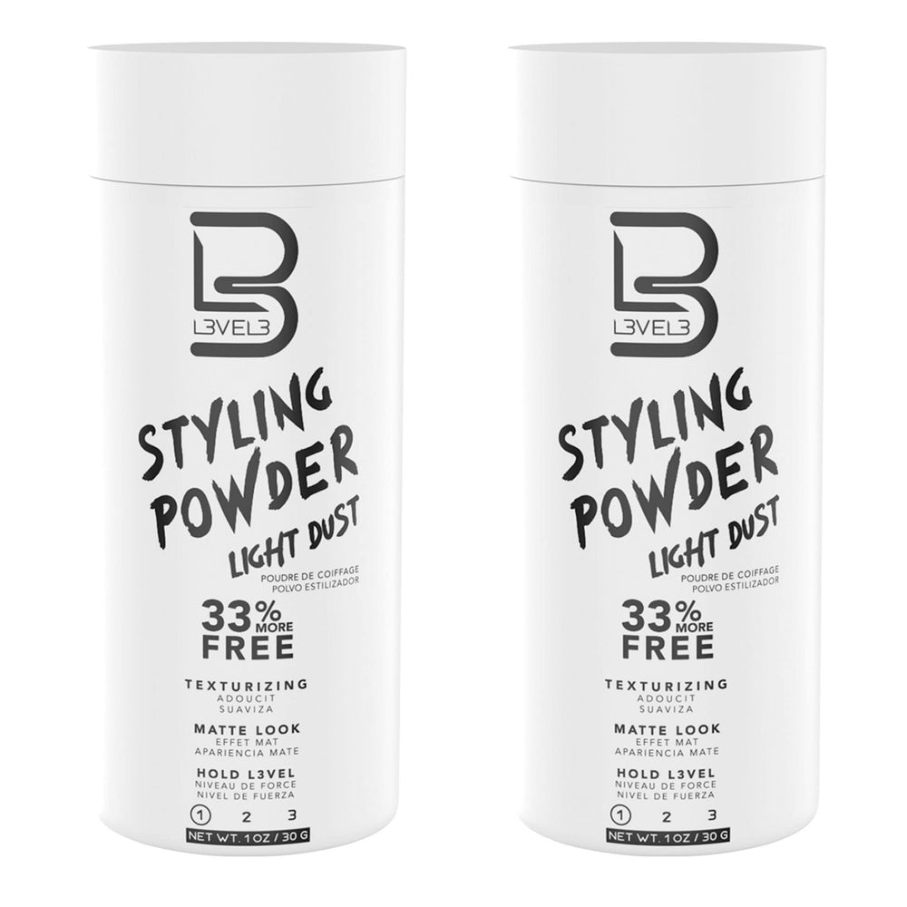 L3 Level 3 two-pack styling powder ready for portable touch-ups