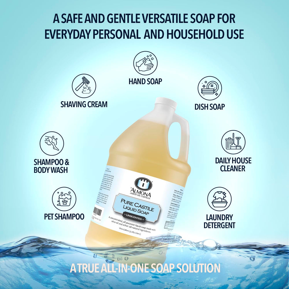 La Almona castile soap for laundry, mild washing for fabrics