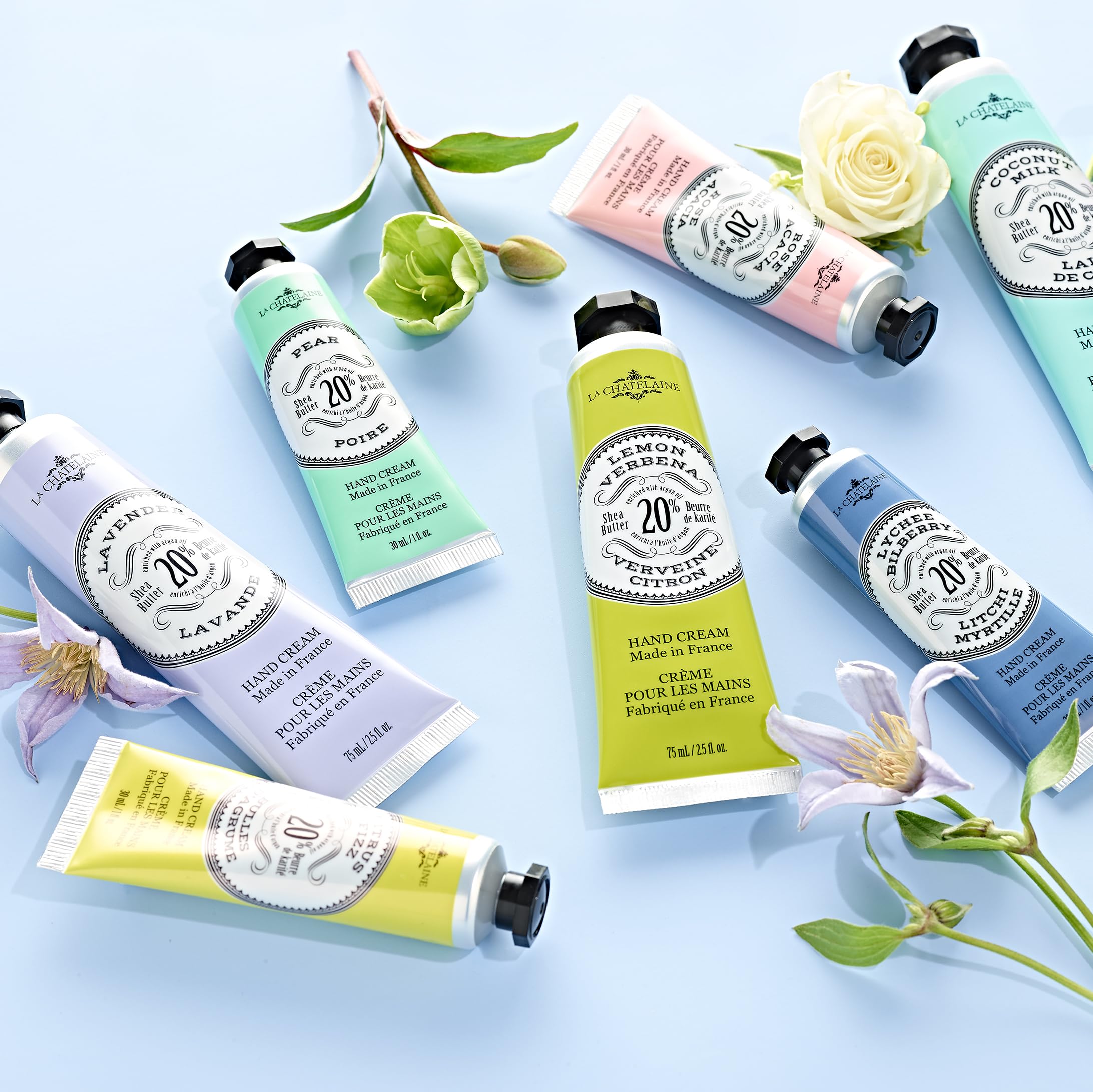 Argan oil and Vitamin E boost nourishing skin softness.