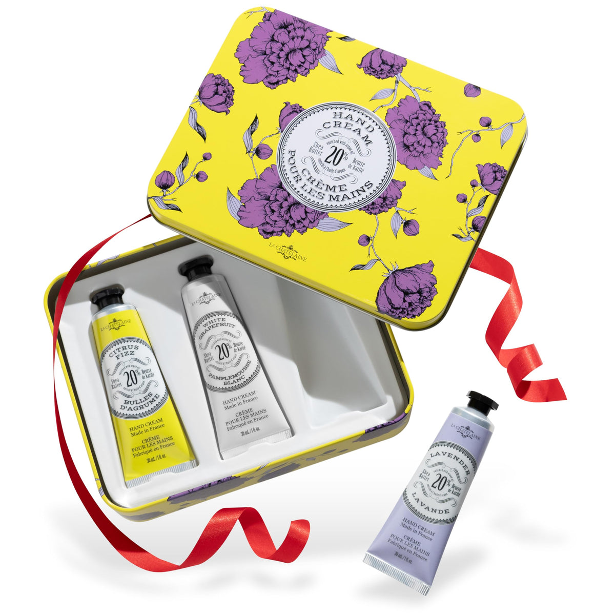 La Chatelaine hand cream gift set packaging—perfect gifting presentation for loved ones.