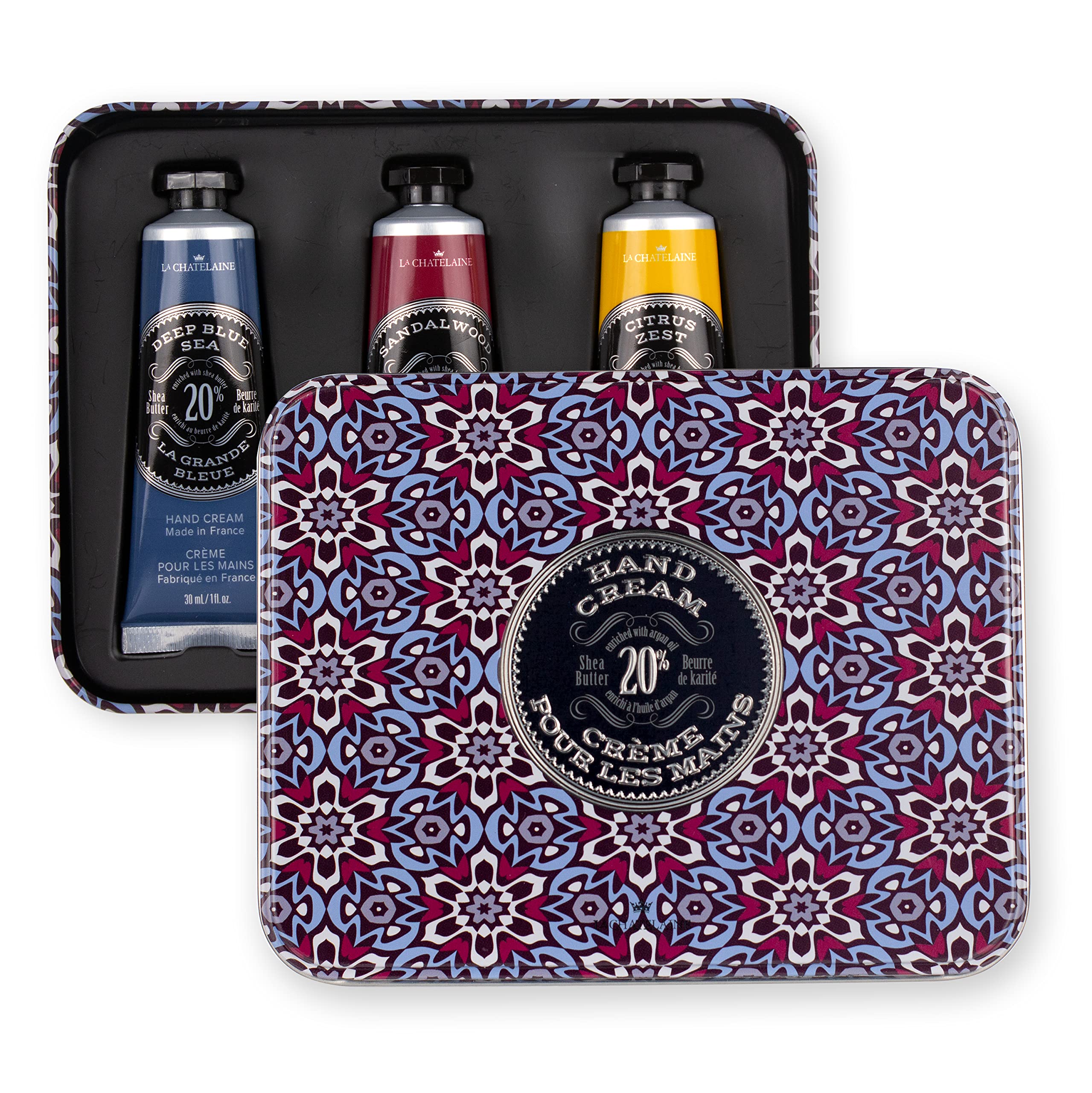 La Chatelaine 20% Organic Shea Butter blend close-up, creamy, fast-absorbing.