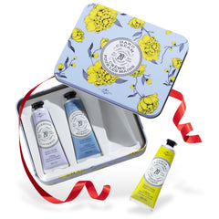 La Chatelaine hand cream trio tin for luxurious daily hydration.