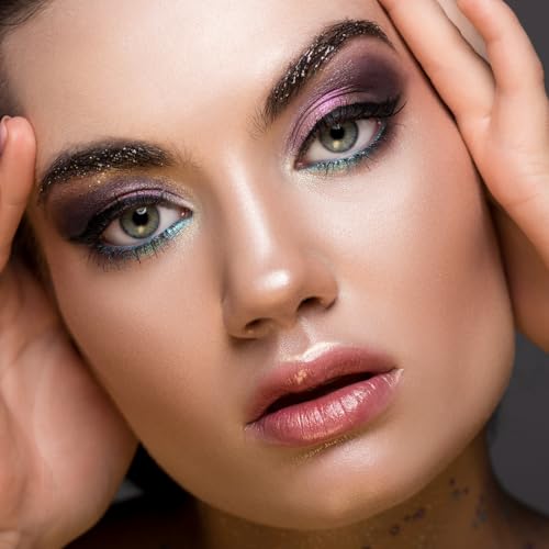 L.A. COLORS Day to Night swatches spread across matte, pearly, and sparkly finishes