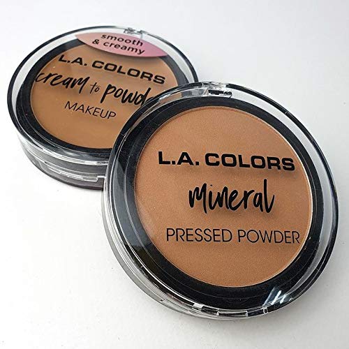 L.A. COLORS Mineral Pressed Powder CMP371 closeup texture detail