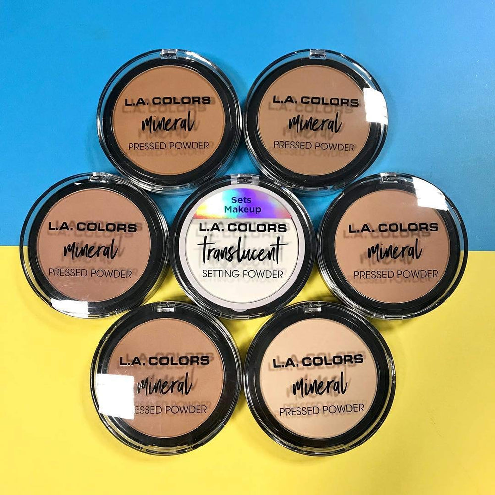L.A. COLORS Mineral Pressed Powder CMP371 blotting to reduce shine