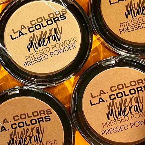 L.A. COLORS Mineral Pressed Powder CMP371 packaging closeup
