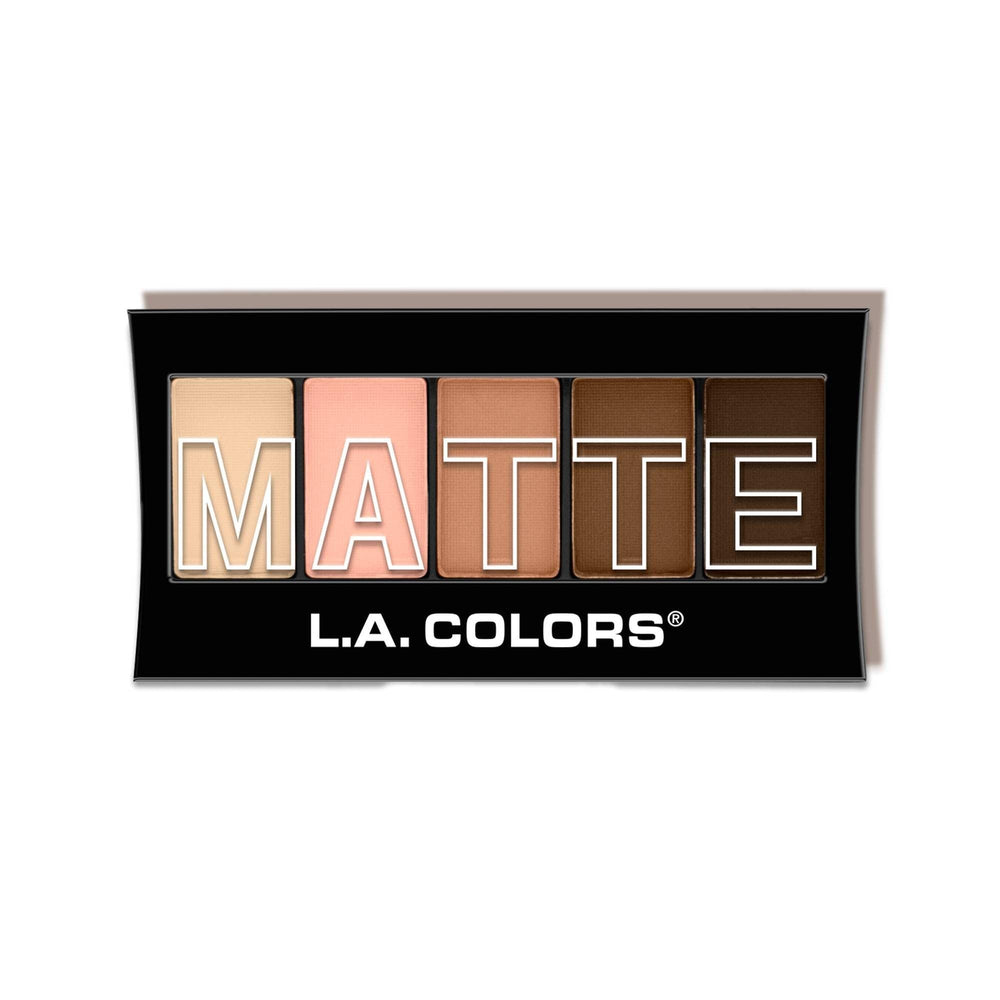 L.A. COLORS Tan Khaki Palette open with versatile matte shades.