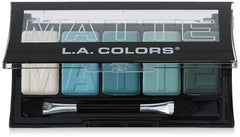 L.A. COLORS Teal Argyle palette swatches reveal versatile matte shades for day-to-night looks.