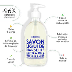 La Compagnie de Provence Mediterranean Sea fragrance bottle evokes coastal freshness.
