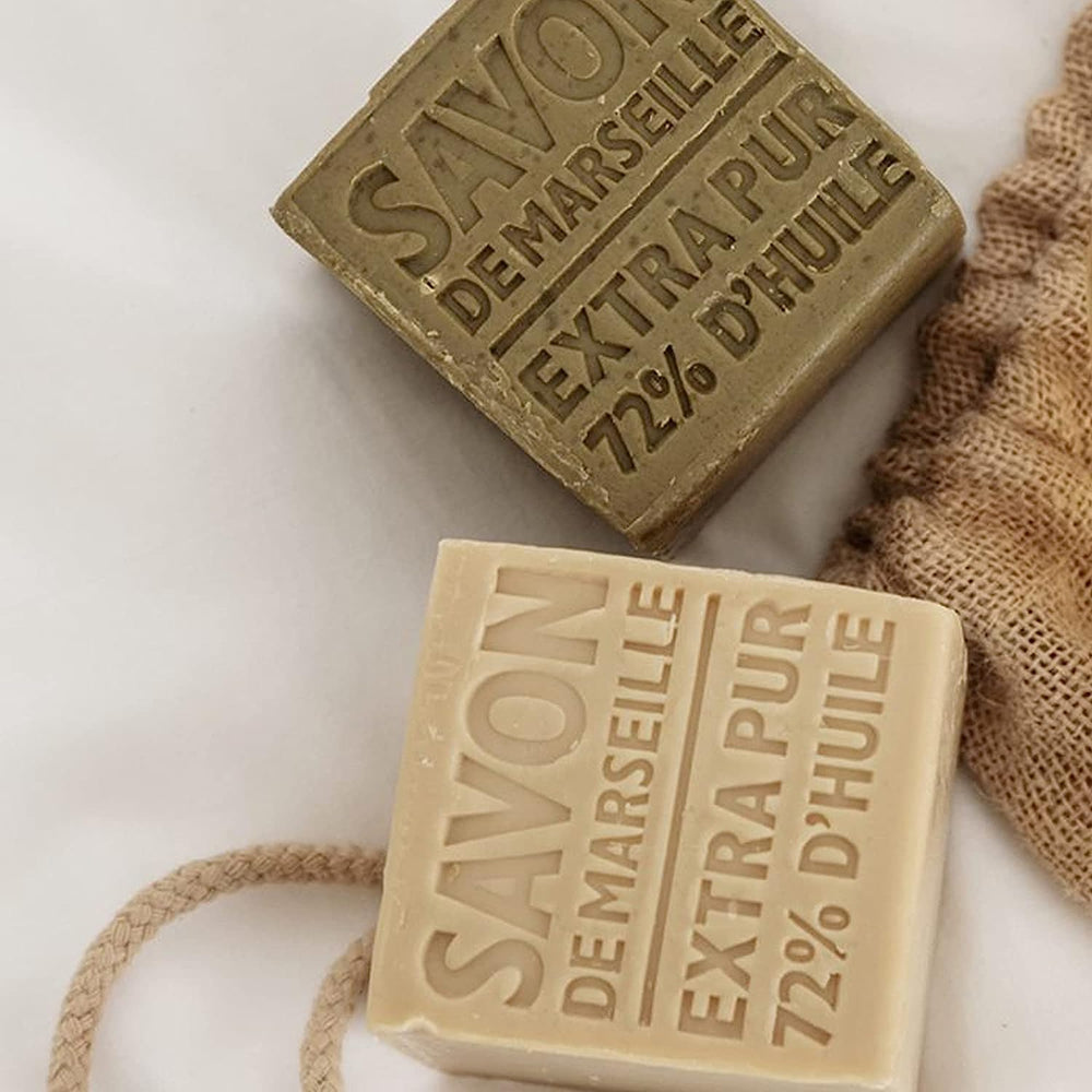 La Compagnie de Provence Savon Marseille Palm Soap Cube zero-waste packaging reinforces eco-friendly choice.