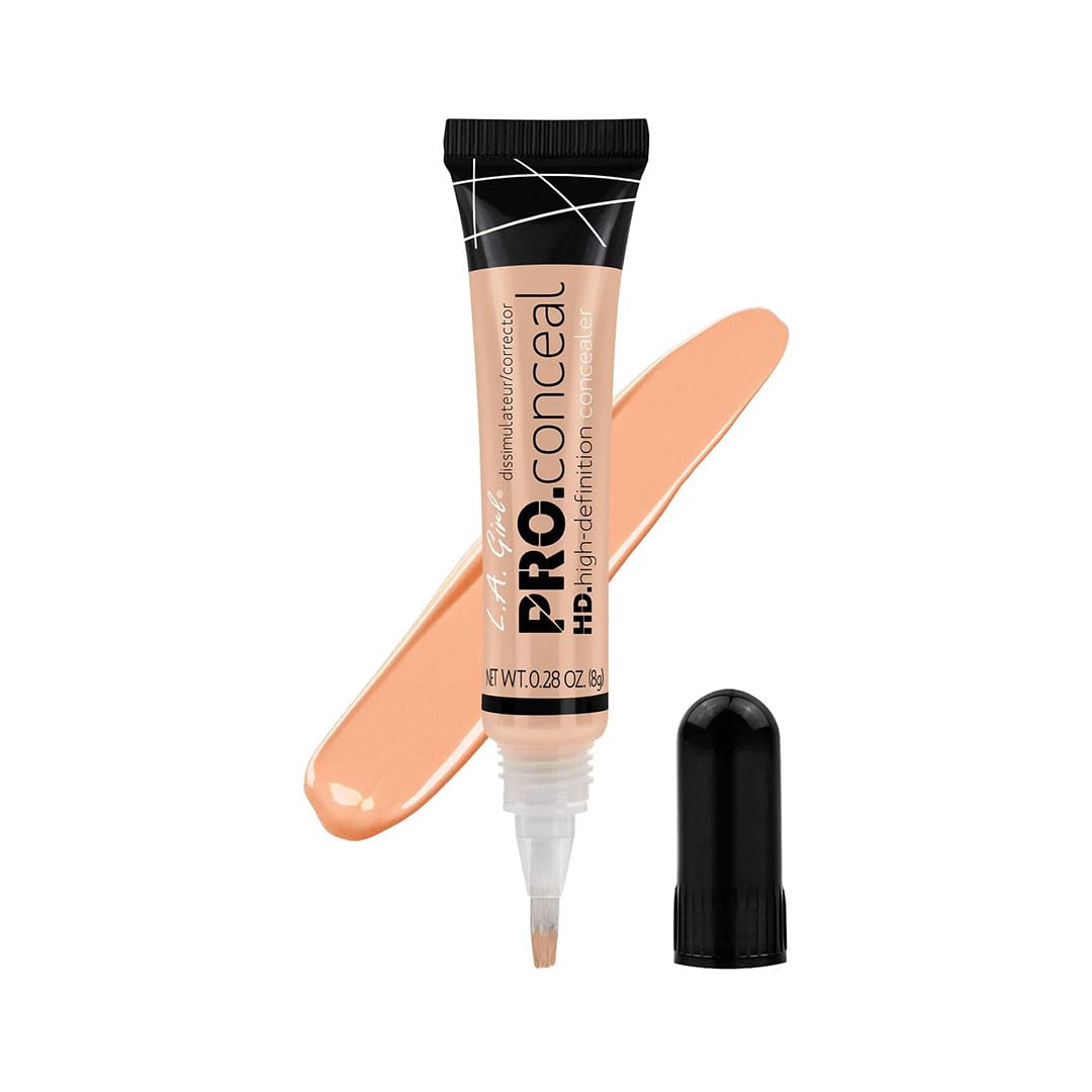 L.A. Girl HD Pro Concealer Porcelain tube shows creamy texture for seamless coverage.