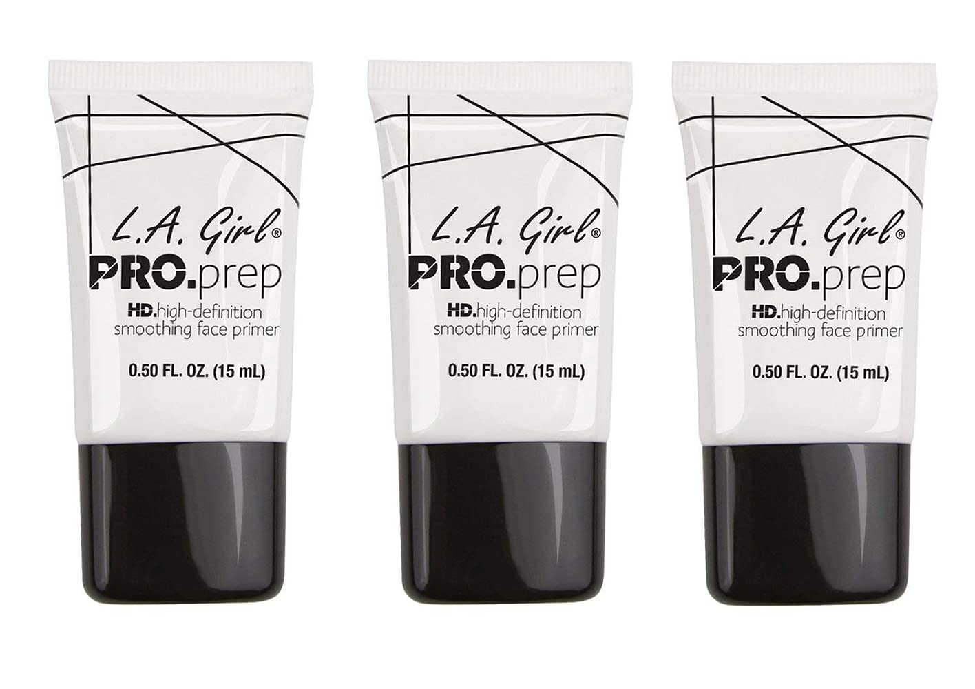 L.A. Girl high-definition smoothing primer bottle with vitamin E for skin prep.