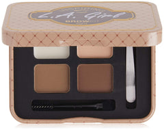 LA Girl Inspiring Brow Kit tin with mirror for precise on-the-go brow grooming.
