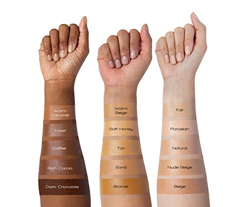 L.A. Girl Pro Coverage Liquid Foundation packaging closeup shows compact, lightweight design.