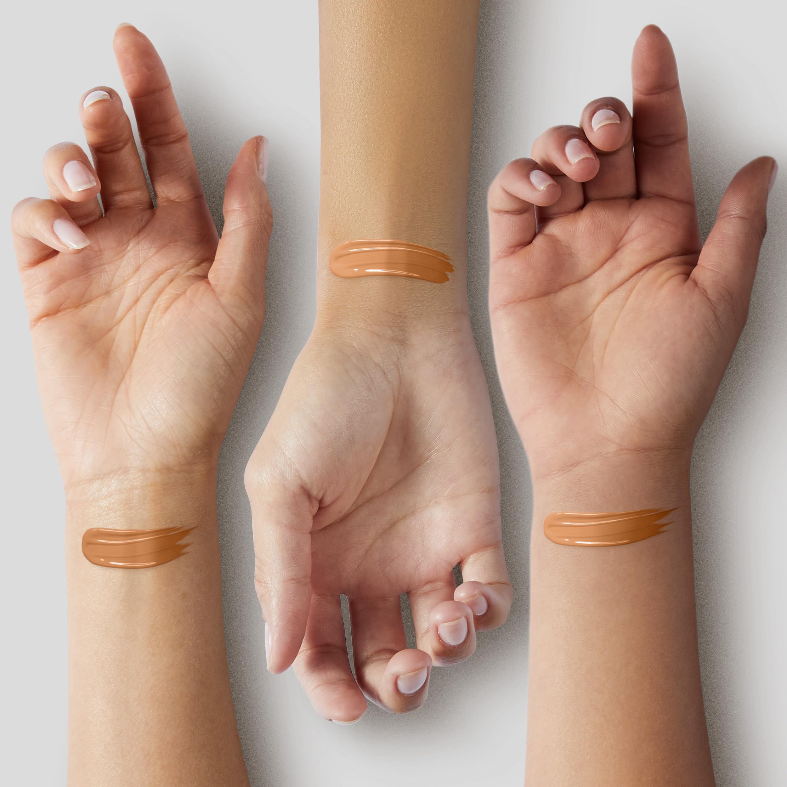 Natural-finish concealer on a portrait look demonstrates balanced coverage without lines.