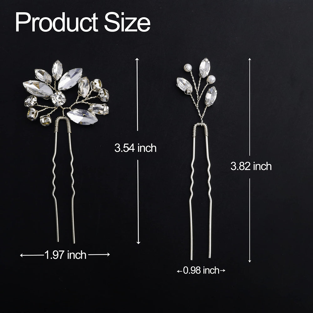 La Jolie Jasmin bridal hairstyle clip shown securing an updo for a secure, comfortable fit.