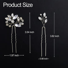 La Jolie Jasmin bridal hairstyle clip shown securing an updo for a secure, comfortable fit.