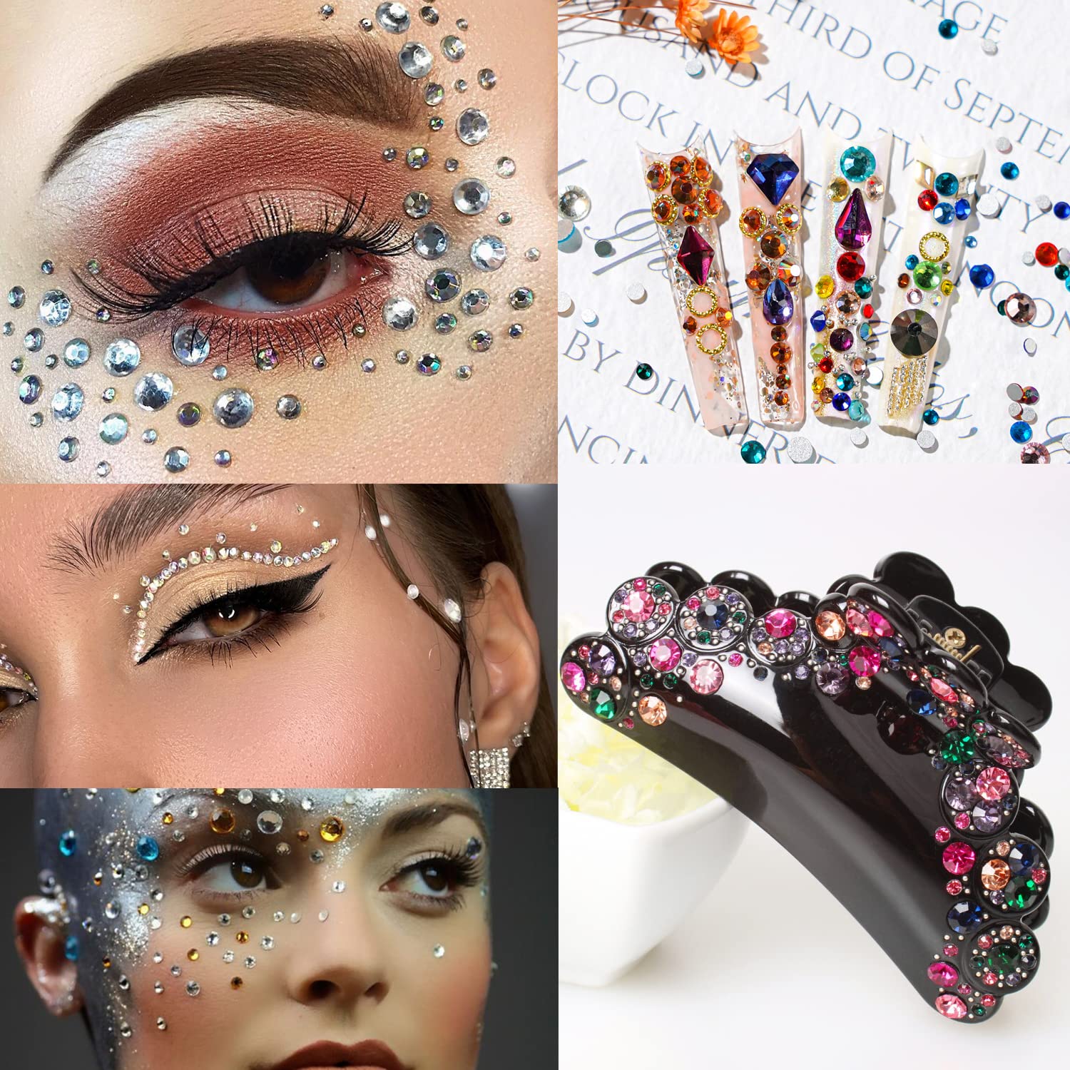 La Jolie Jasmin festival-ready look with shimmering gems for carnival parties