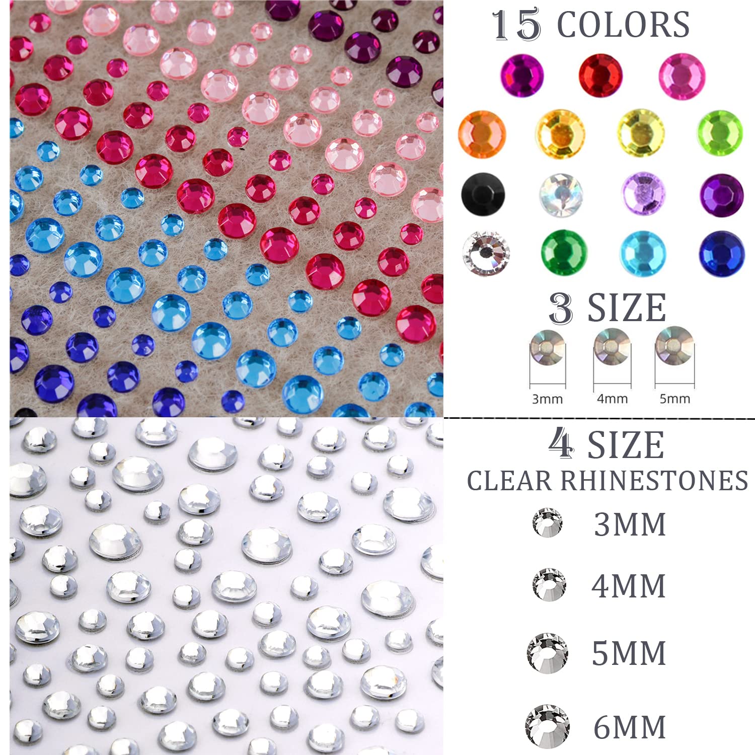 La Jolie Jasmin gems in use on eyes and nails for wearable decoration