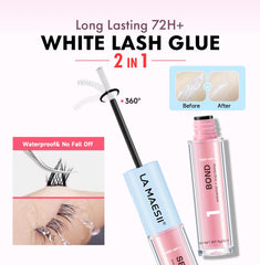 La Maesii close-up of 360° spiral brush delivering even adhesive application