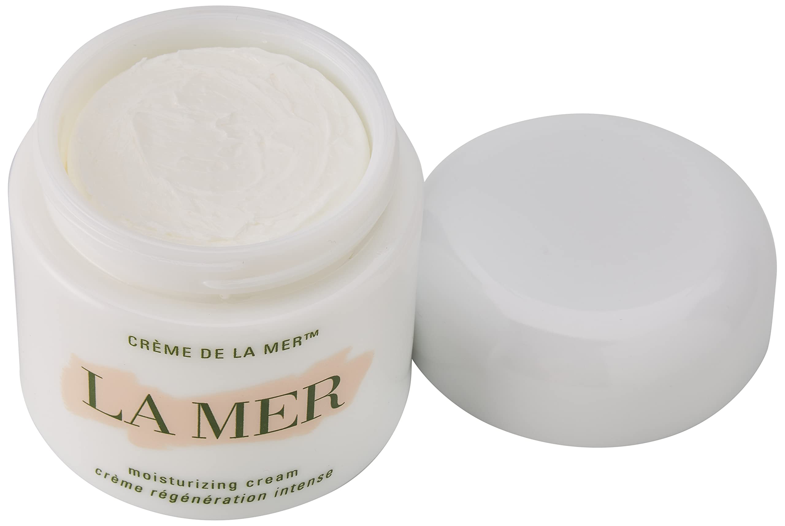 La Mer packaging cap close-up highlighting luxury daytime skincare