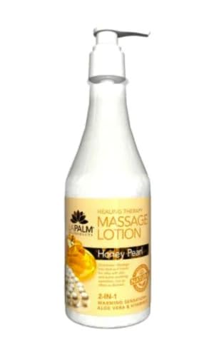 La Palm Lotion Honey Pearl 8oz bottle showcasing silky hydration and pearl glow.