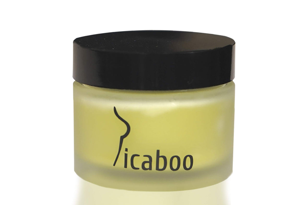 La Parea Wellness Picaboo Balm packaging is compact for on-the-go comfort.