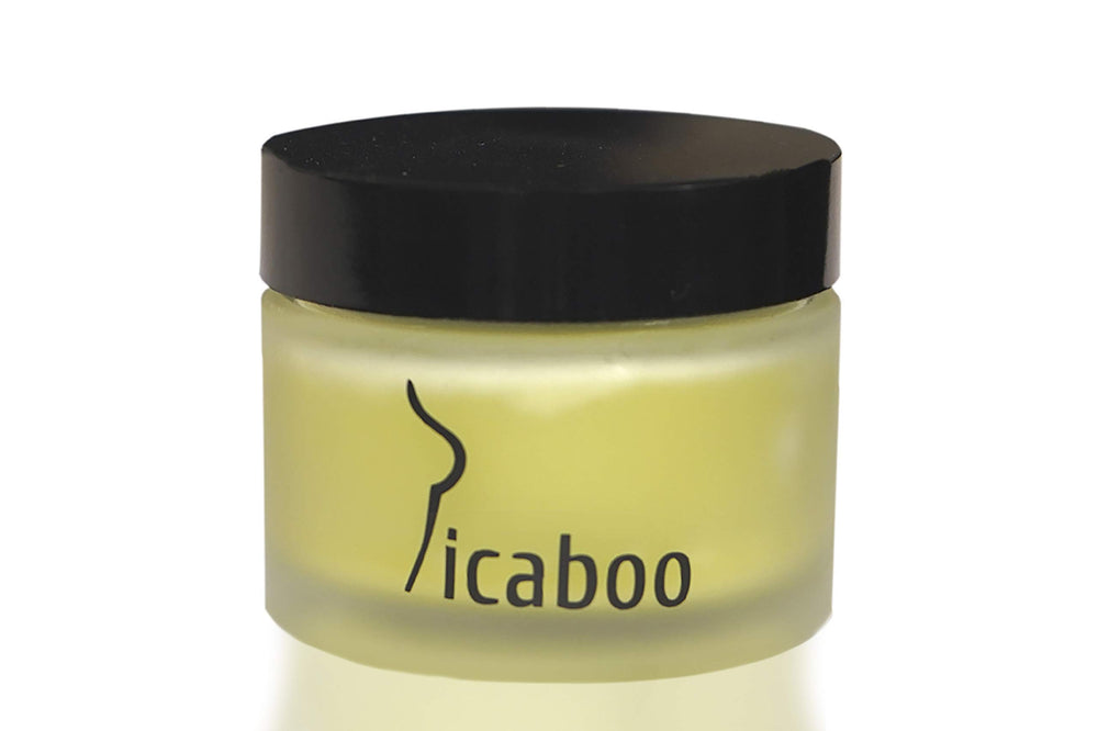 La Parea Wellness Picaboo Balm packaging is compact for on-the-go comfort.