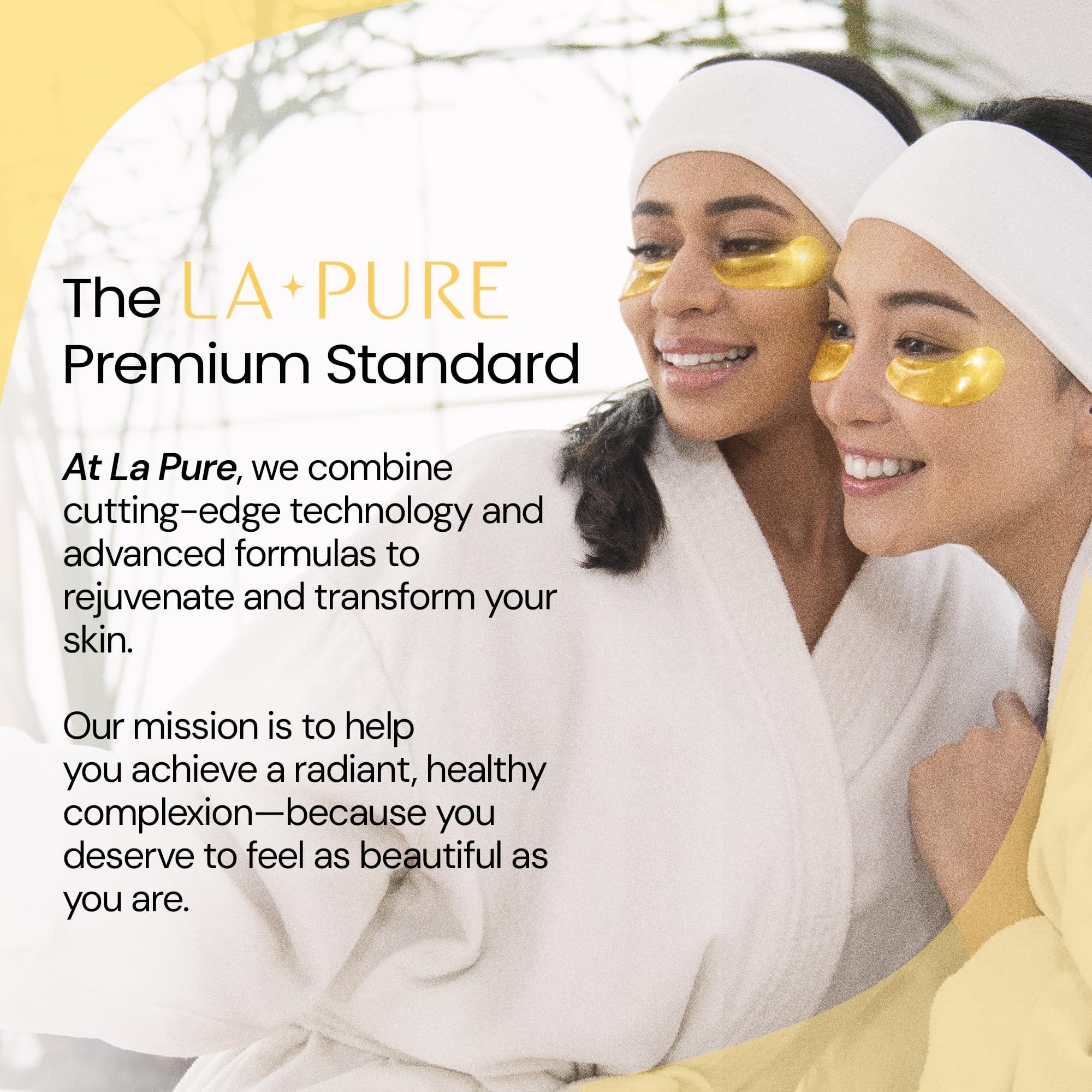 LA PURE 24k Gold Under Eye Patches dermatologically tested for skin-friendly use