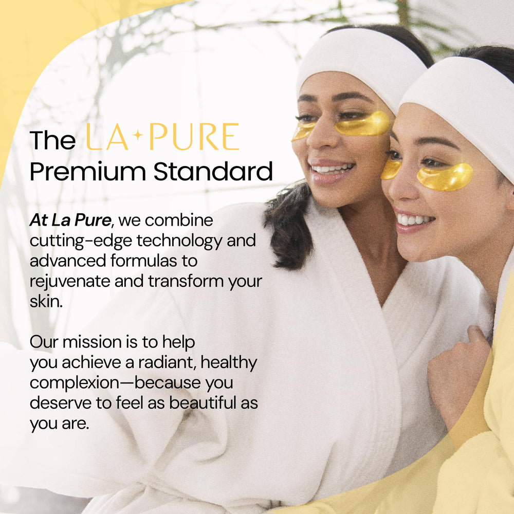 LA PURE 24k Gold Under Eye Patches dermatologically tested for skin-friendly use
