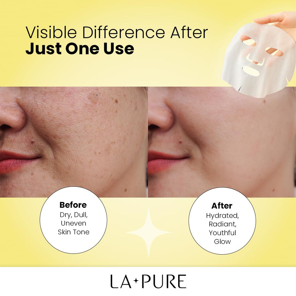 LA PURE Snail Mucin Mask illustration of actives supports hydration.