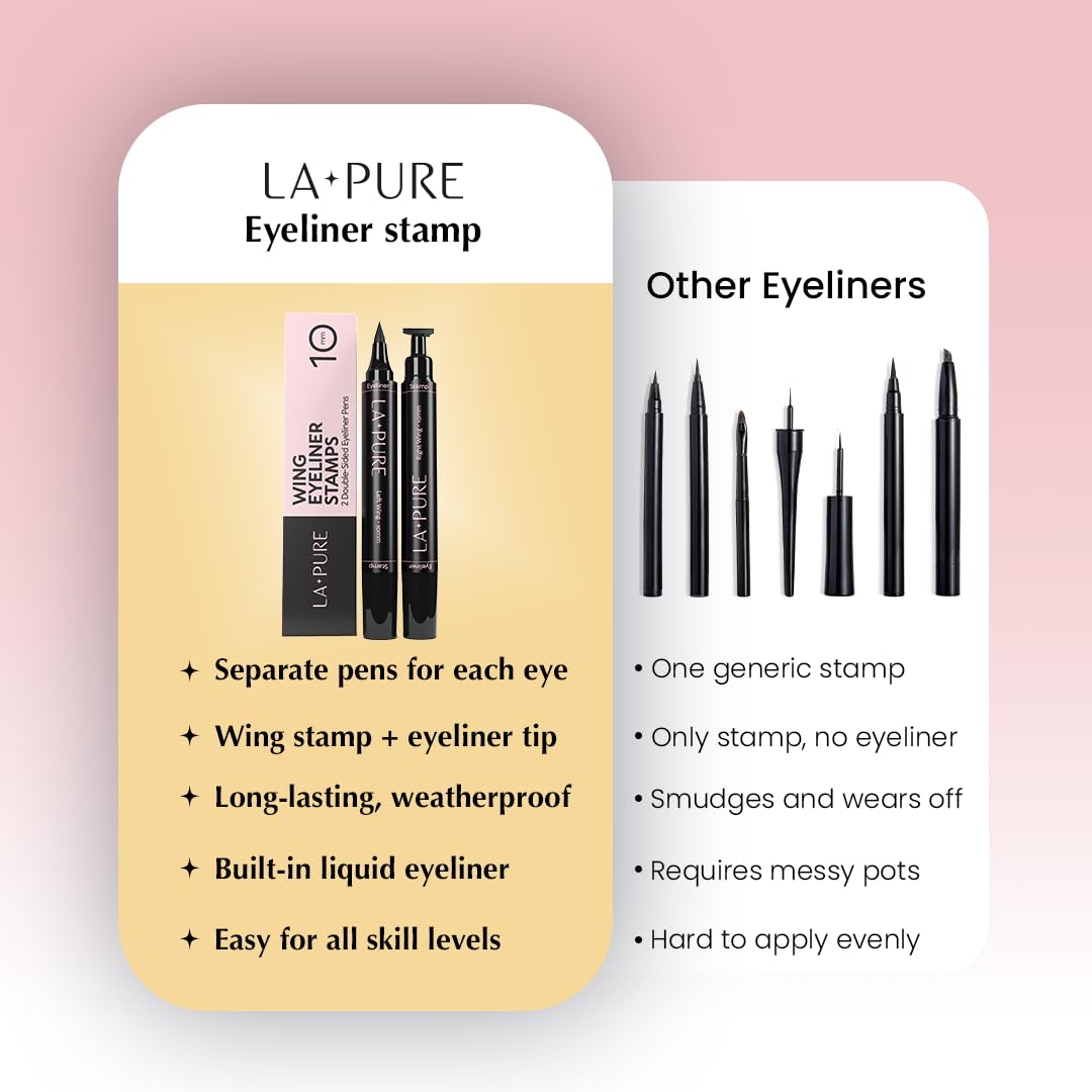 Travel-friendly LA PURE eyeliner ideal for on-the-go touch-ups.