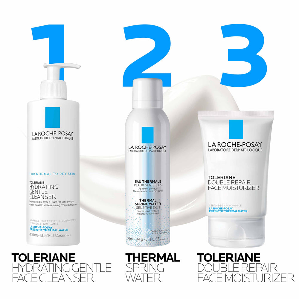 La Roche-Posay glycerin hydrates skin, long-lasting moisture.