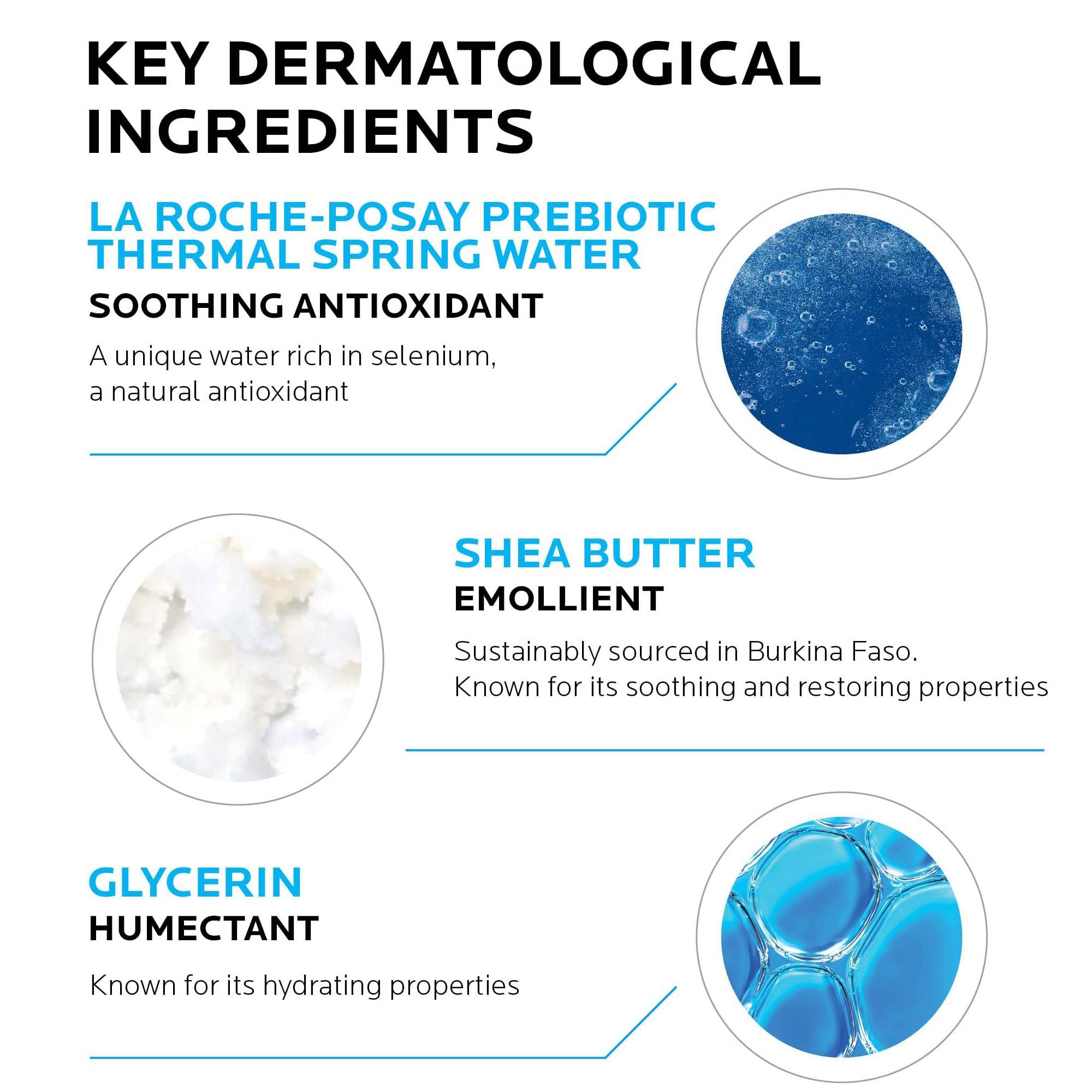 La Roche-Posay Lipikar creamy texture close-up demonstrating fast absorption