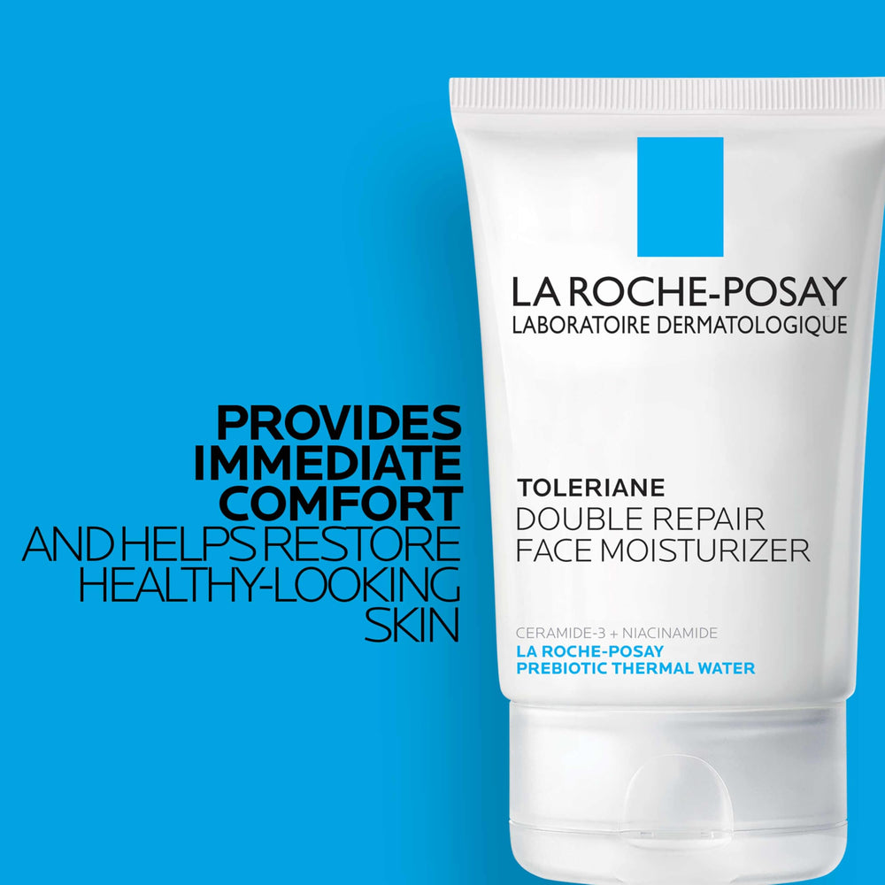 La Roche-Posay Niacinamide ingredient label focusing on soothing restoration.