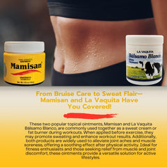 La Vaquita Balsamo Blanco muscle-recovery cream promotes faster comfort after workouts.