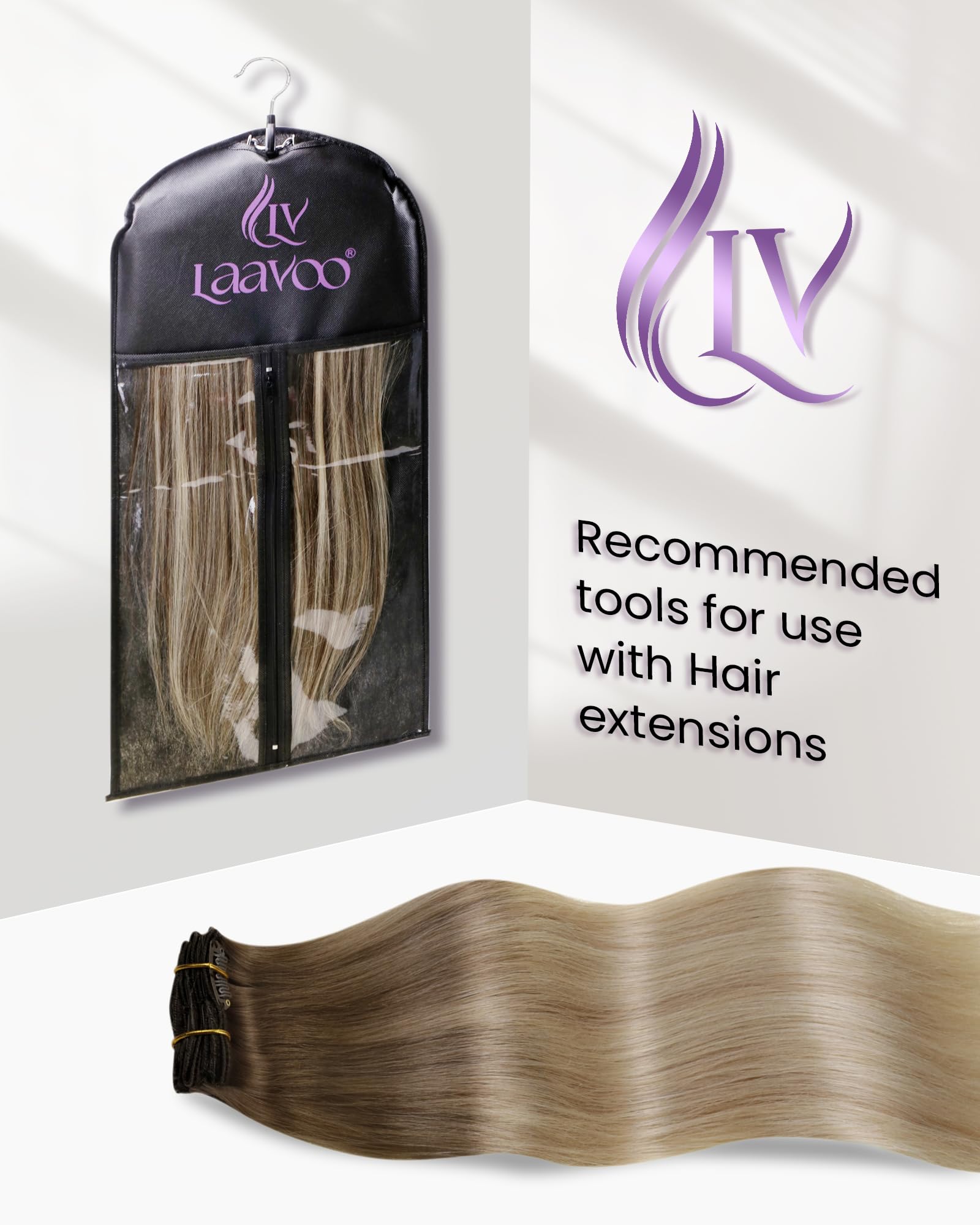 LaaVoo ombre blonde shade swatches illustrate natural color blending options