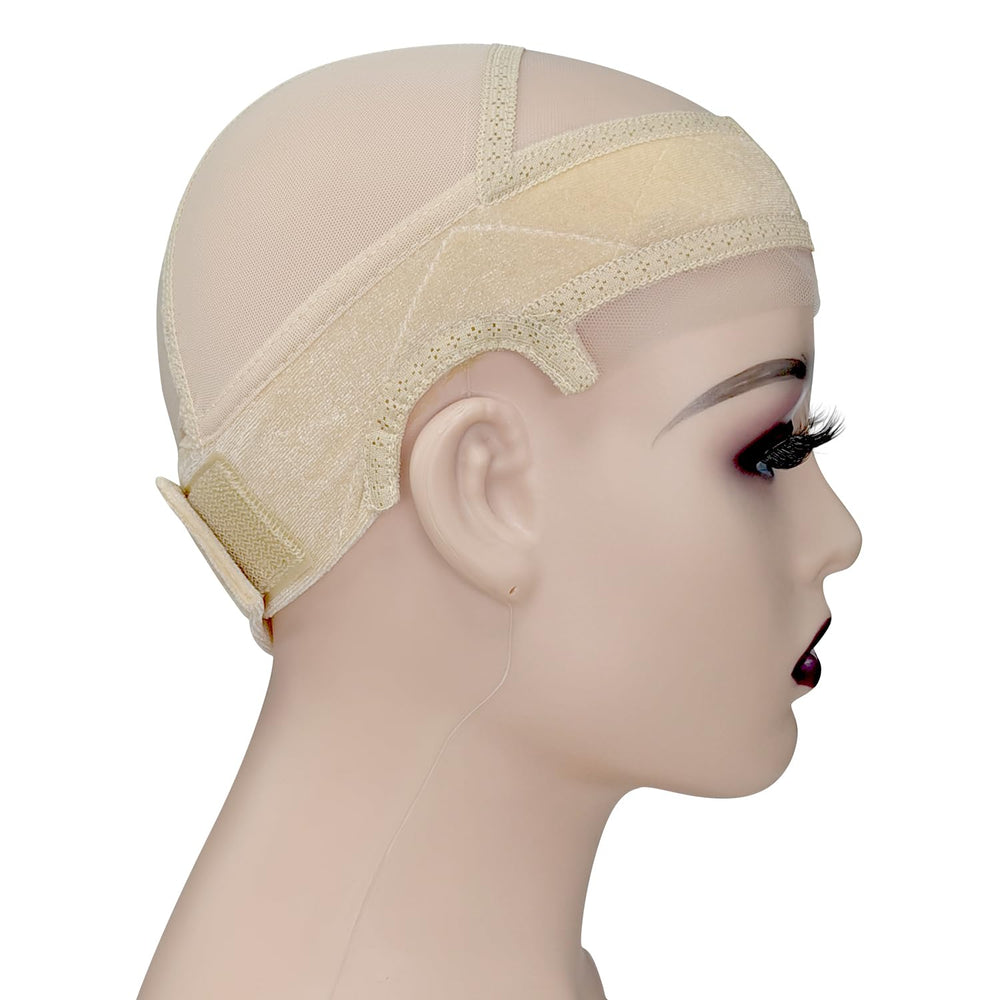 Labhairs Lace-MAX cap is adjustable for one-size-fits-all quick fitting.