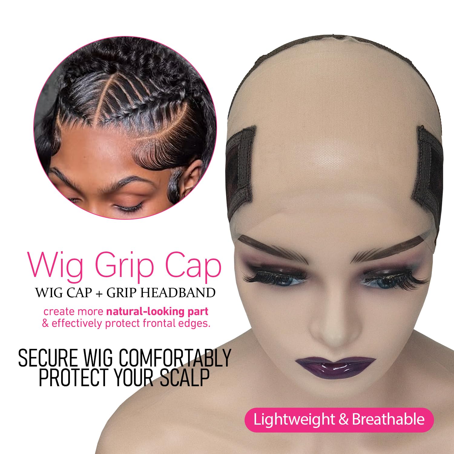 Labhairs Lace-MAX HD lace area enables natural parting