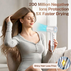 Labiim Hair Dryer LED display clearly shows heat levels during styling