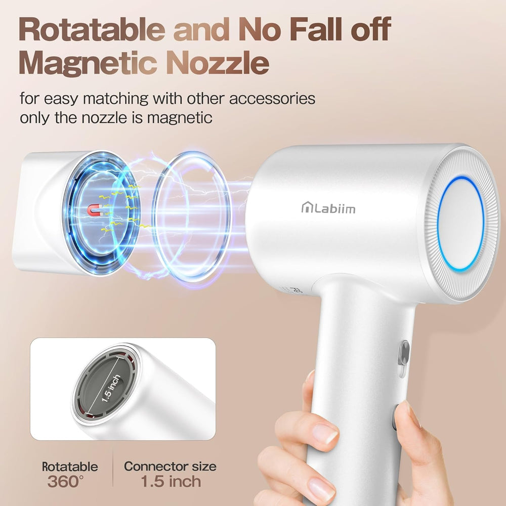 Labiim Hair Dryer weighs 0.86 lbs for easy handling