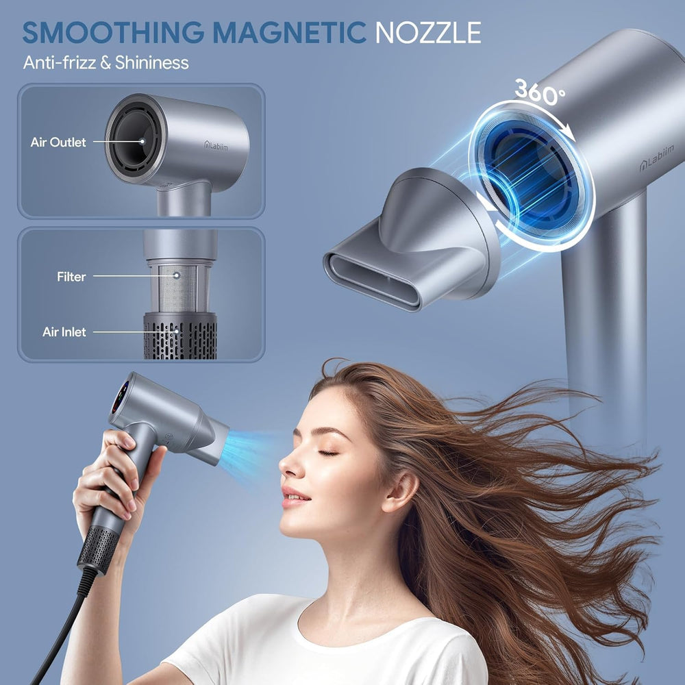 Labiim quiet, lightweight dryer ideal for home or travel use