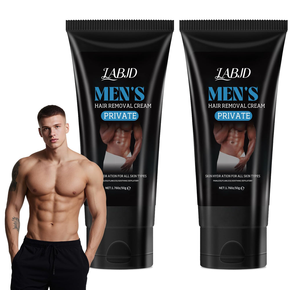 LABJD 2pcs hair removal cream packaging shows a twin-pack for convenient grooming