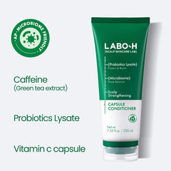 LABO-H moisture boost image shows 41% scalp moisture increase after 10 uses.